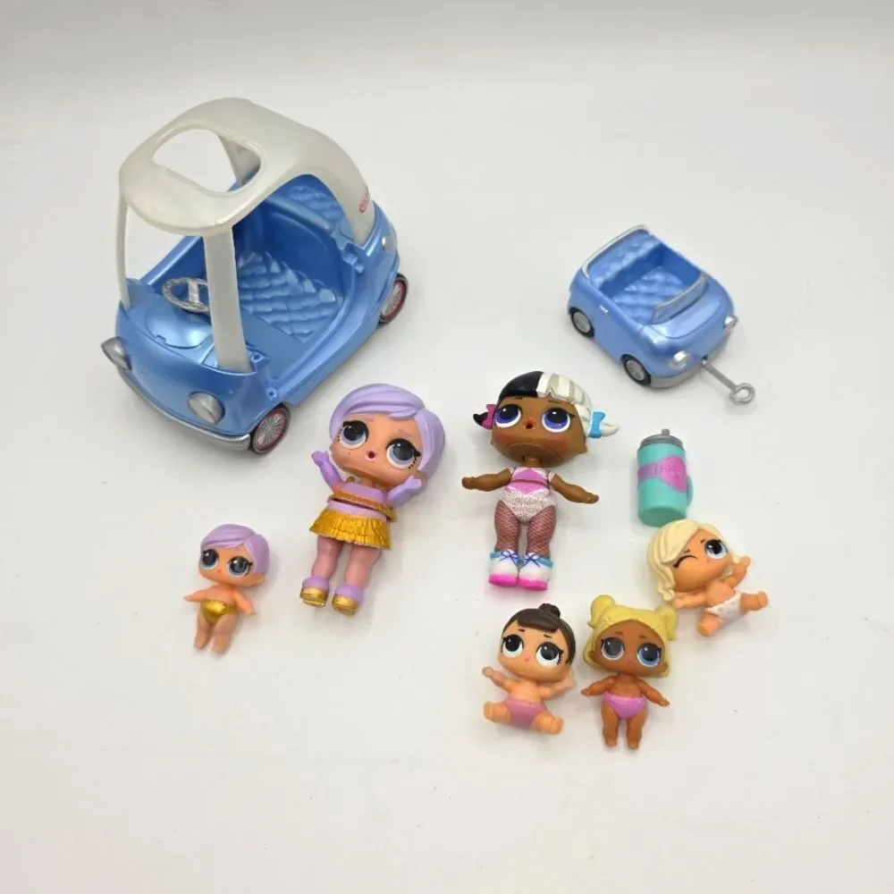LOL Surprise Tots And LIL Sister Little Tikes LOL Surprise Doll Blue Cozy Coupe